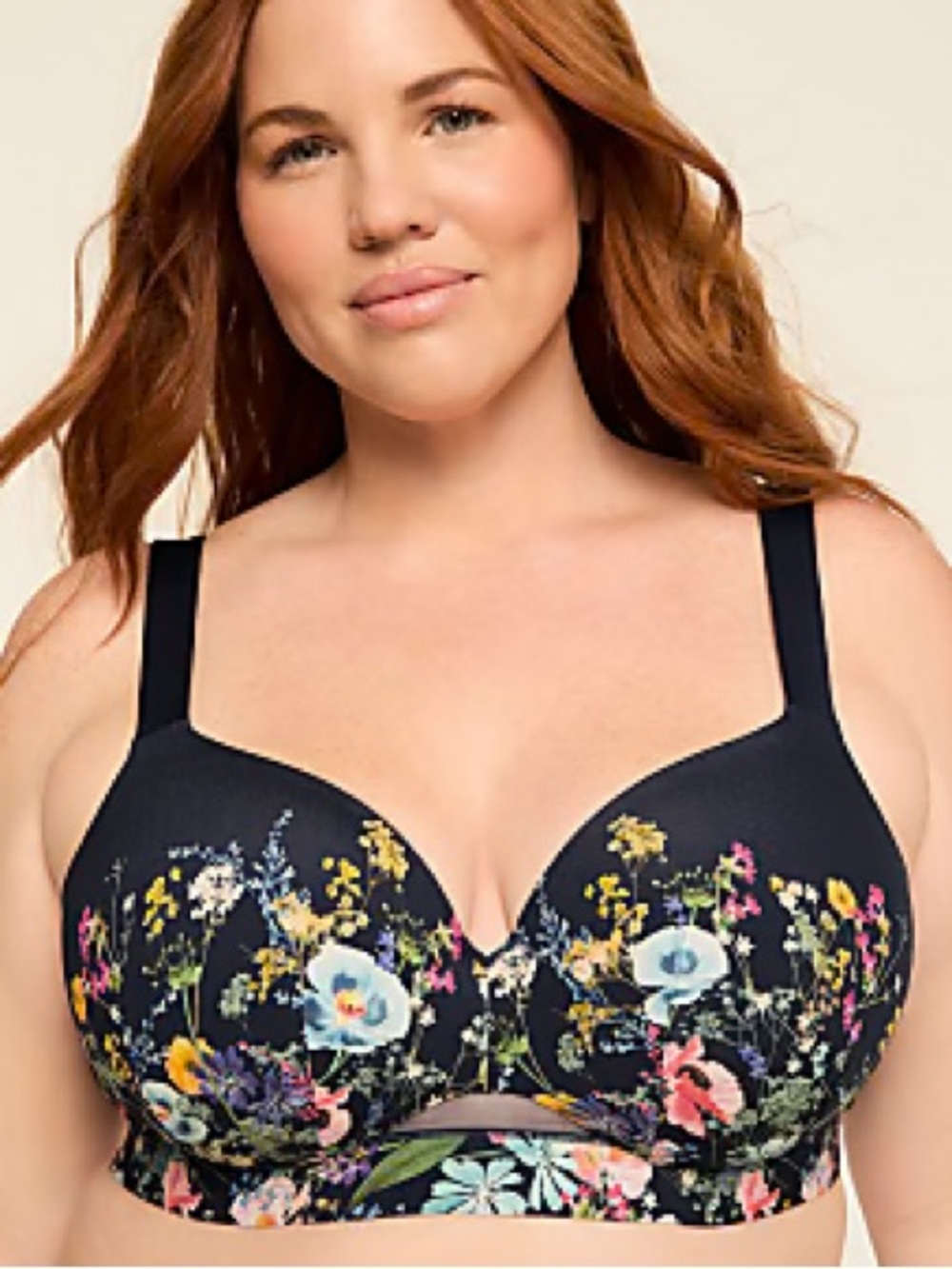 Lane Bryant Comfort Bliss® Lightly Lined Full Coverage Bra 40J Wildflower Border